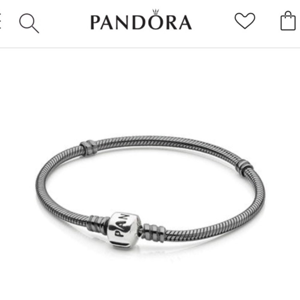 Authentic Oxidized Pandora Bracelet